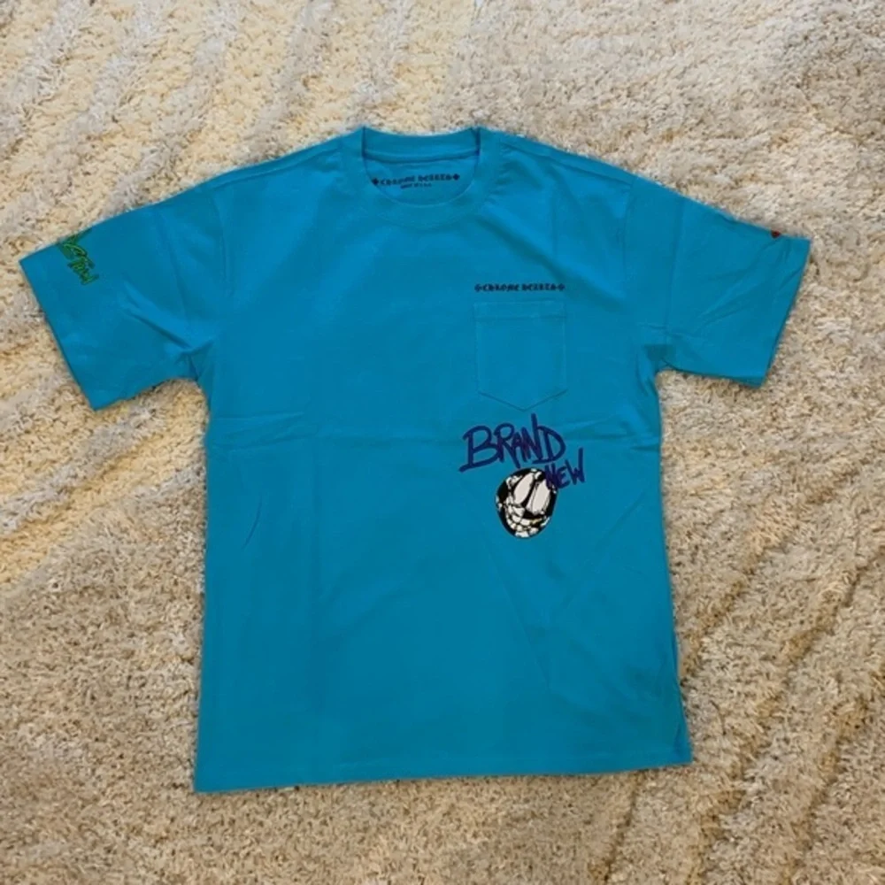 Chrome Hearts Matty Boy “Brain New” Blue T-Shirt for Men Size Large